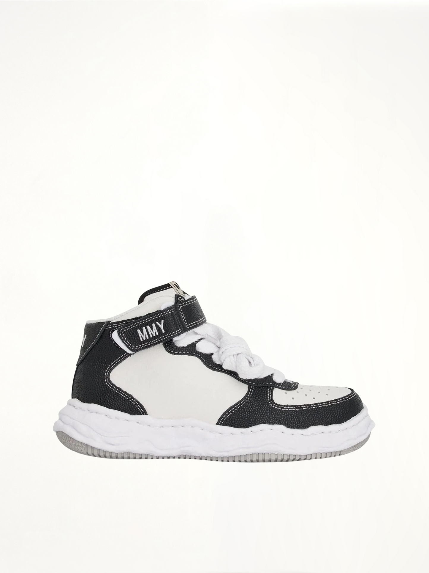 Image of Sneakers. Product name - Wayne OG High Sneaker in Black colour by brand - MAISON MIHARA YASUHIRO