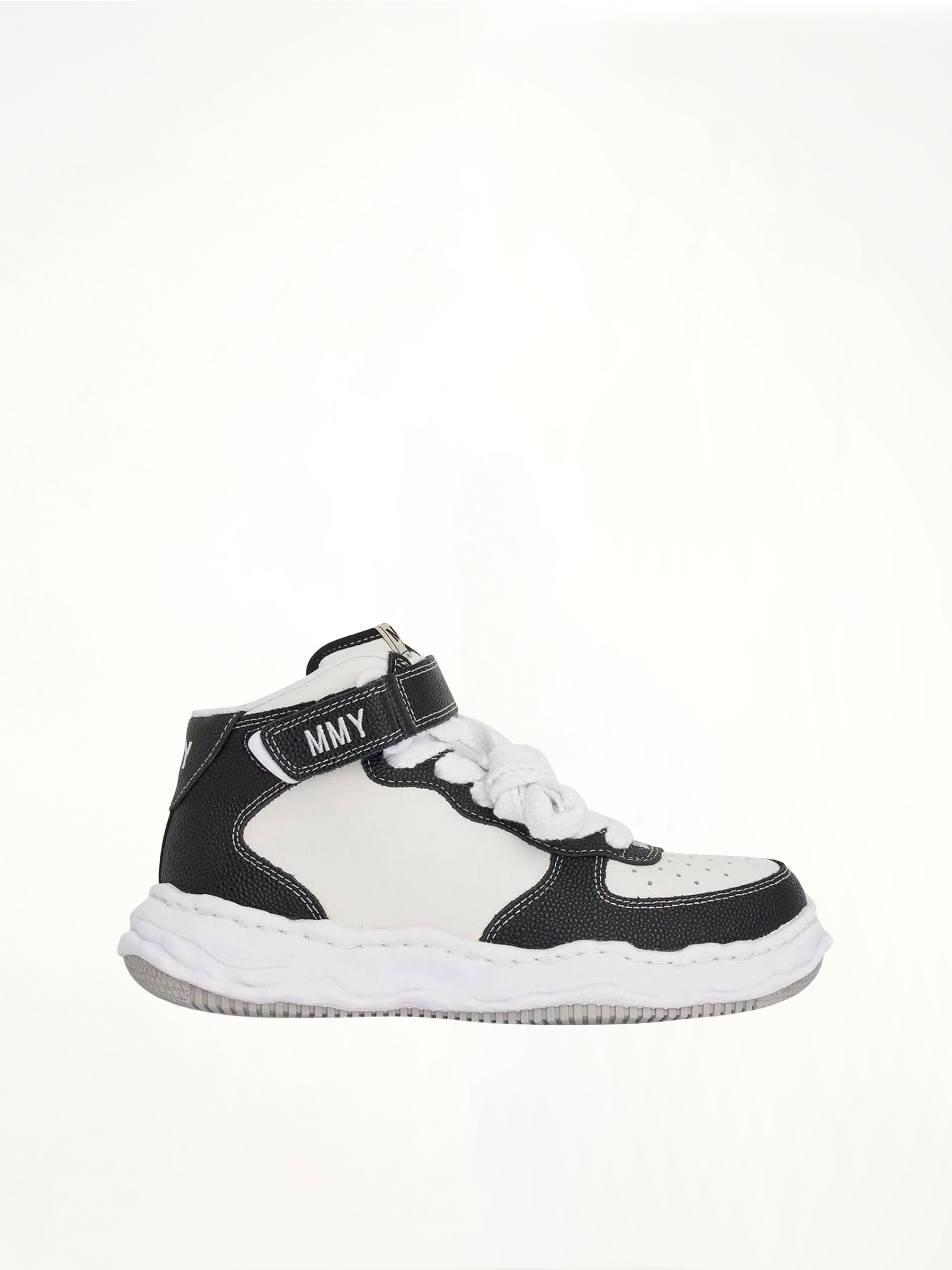 Image of Sneakers. Product name - Wayne OG High Sneaker in Black colour by brand - MAISON MIHARA YASUHIRO