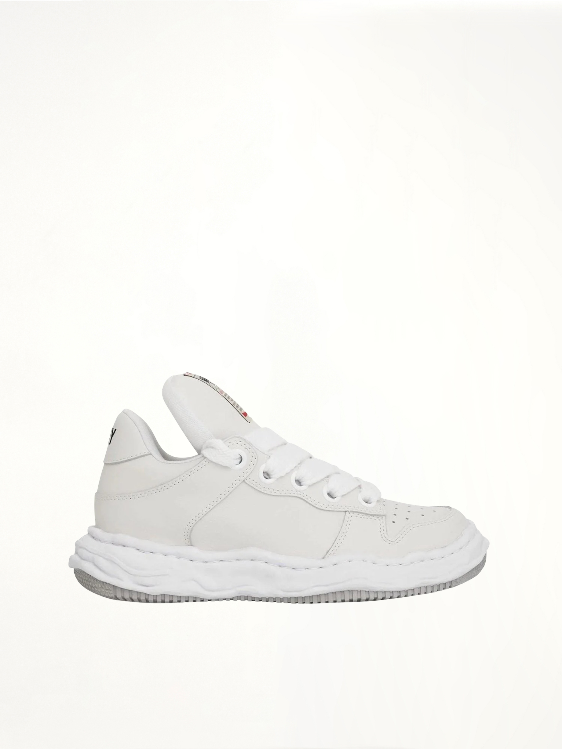 Image of Sneakers. Product name - Wayne OG Puffer Sneaker in White colour by brand - MAISON MIHARA YASUHIRO