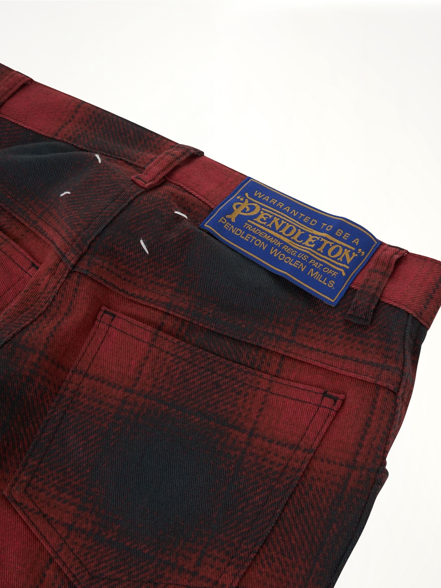 Maison Margiela x Pendleton Checked Pants (Red)
