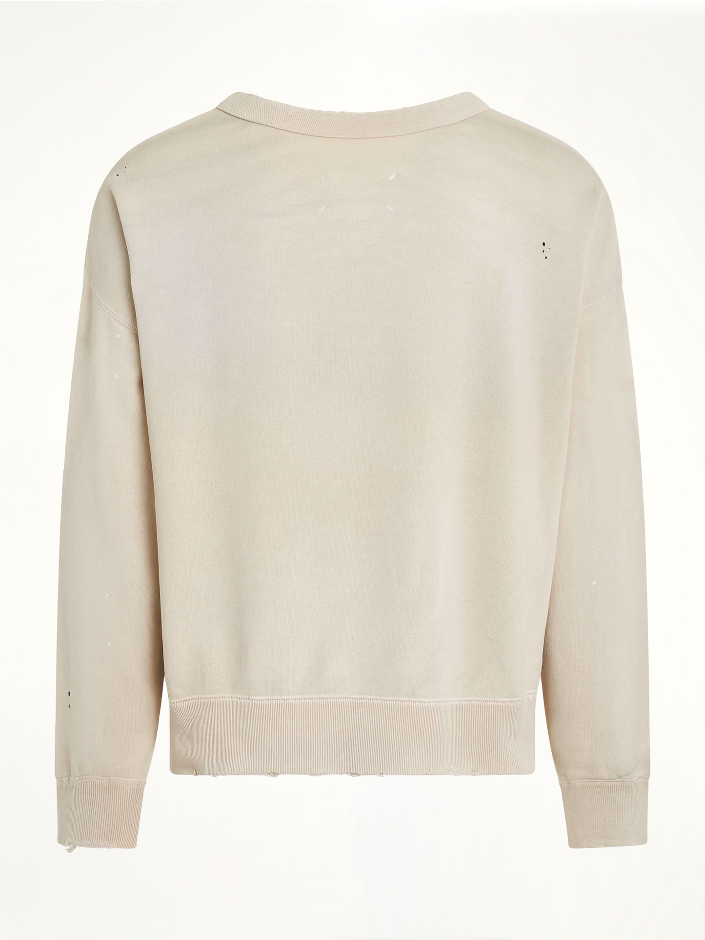 MAISON MARGIELA Open Neck Logo Sweatshirt (White)