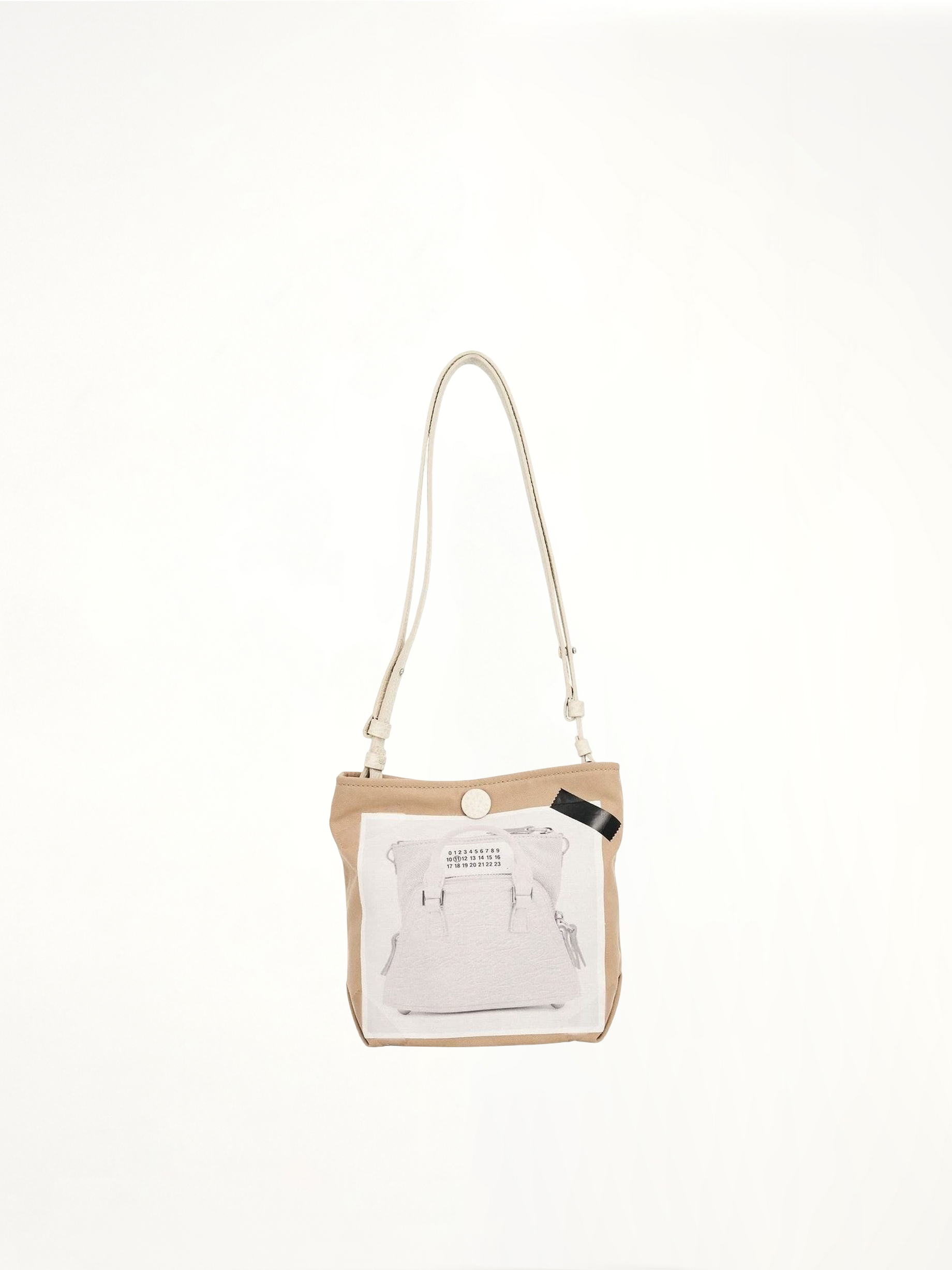 Image of Bags. Productname: MAISON MARGIELA Trompel L'Oeil 5AC Baby Bag in WHITE colour by brand - MAISON MARGIELA