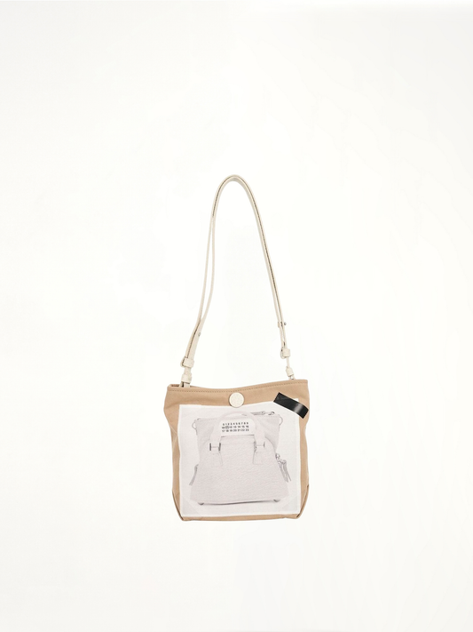 Image of Bags. Productname: MAISON MARGIELA Trompel L'Oeil 5AC Baby Bag in WHITE colour by brand - MAISON MARGIELA
