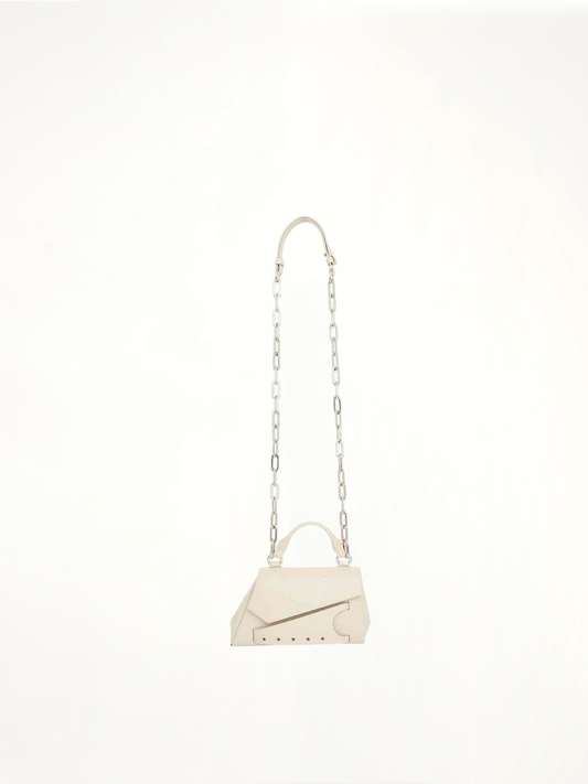 Image of Bags. Productname: MAISON MARGIELA Micro Snatched Asymmetric Bag in GREY colour by brand - MAISON MARGIELA