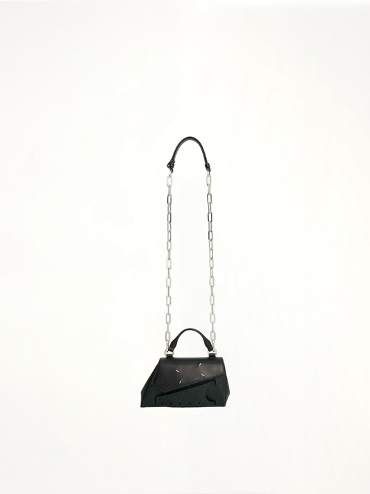 Image of Bags. Productname: MAISON MARGIELA Micro Snatched Asymmetric Bag in BLACK colour by brand - MAISON MARGIELA