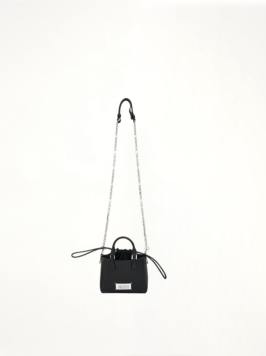 Image of Bags. Product name - 5AC Horizontal Tote Bag in Black colour by brand - MAISON MARGIELA