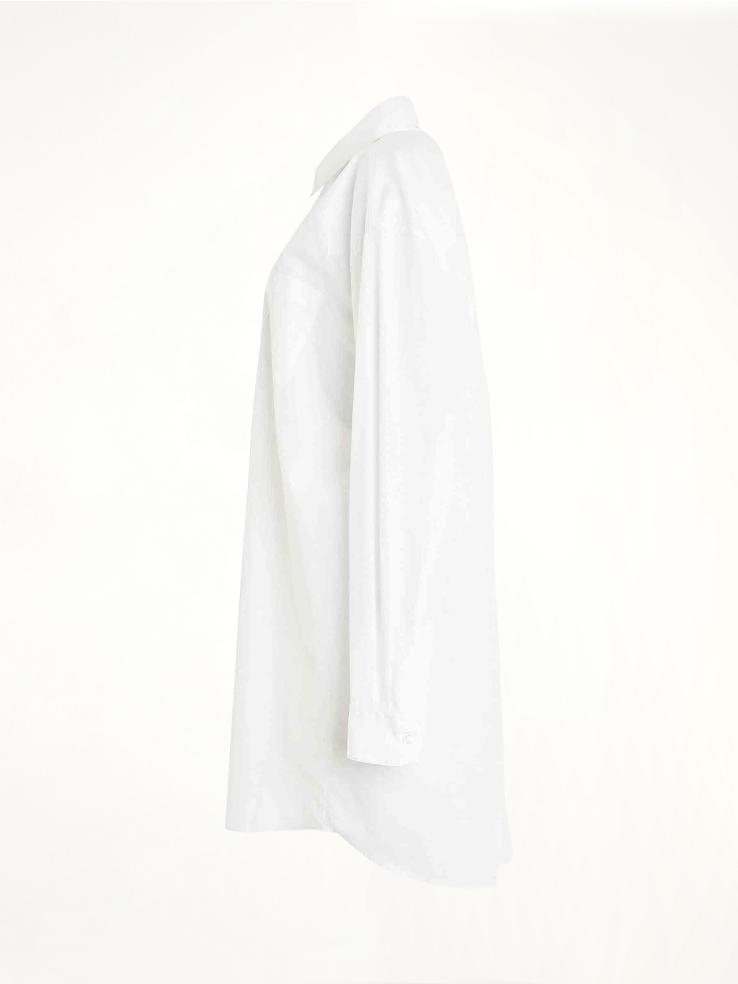 MAISON MARGIELA Long Sleeve Cotton Poplin Shirt (White)