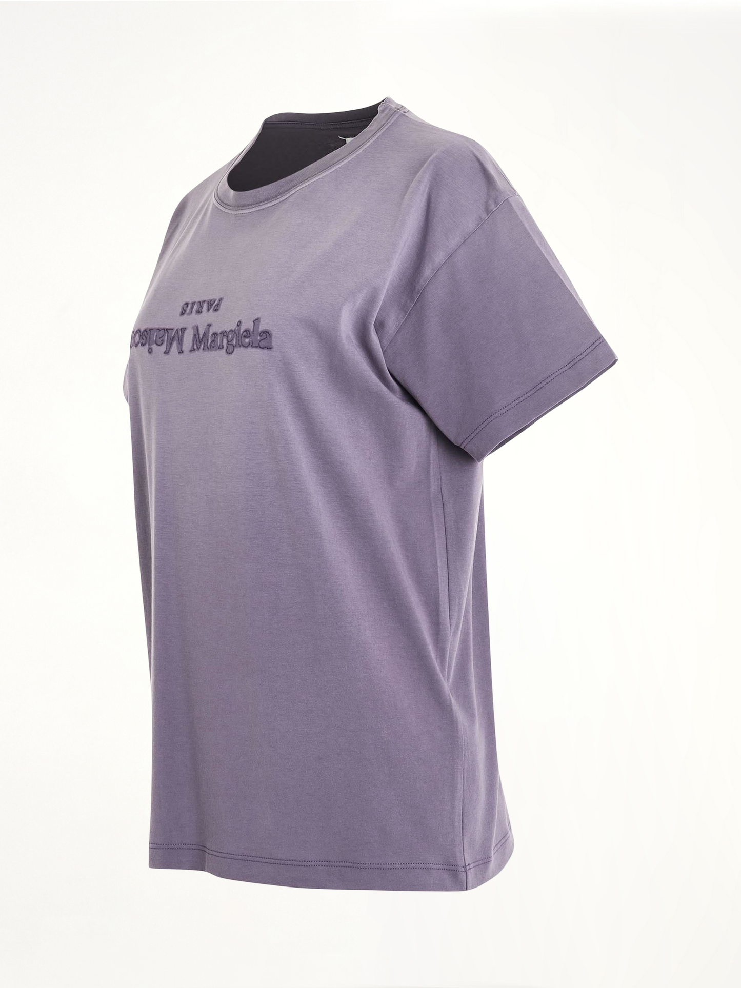 MAISON MARGIELA Cotton Jersey Logo T-Shirt (Purple)