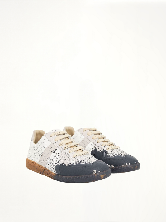 MAISON MARGIELA Replica Paint Splatter Sneaker (White)