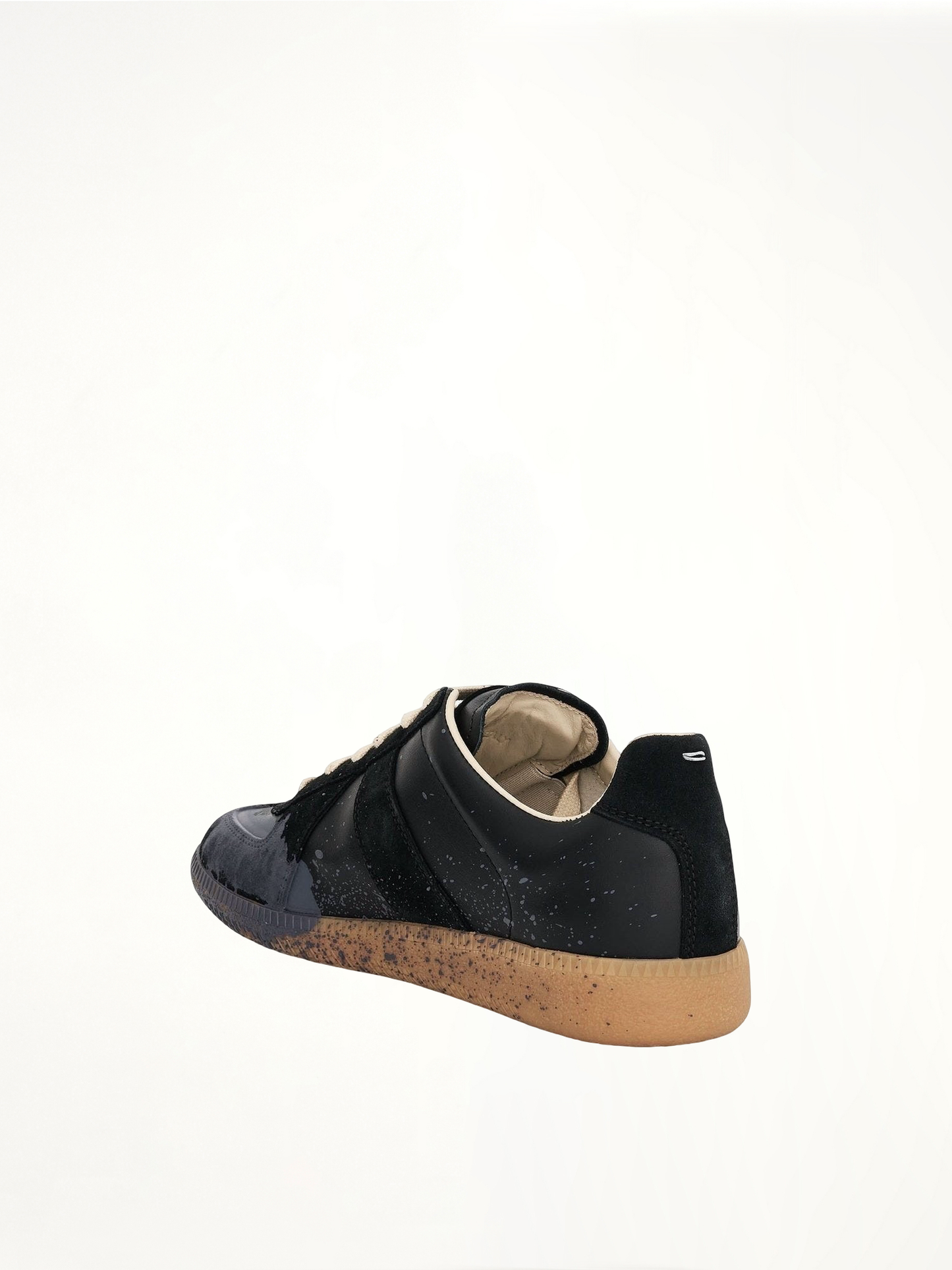 MAISON MARGIELA Replica Paint Splatter Sneaker (Black)