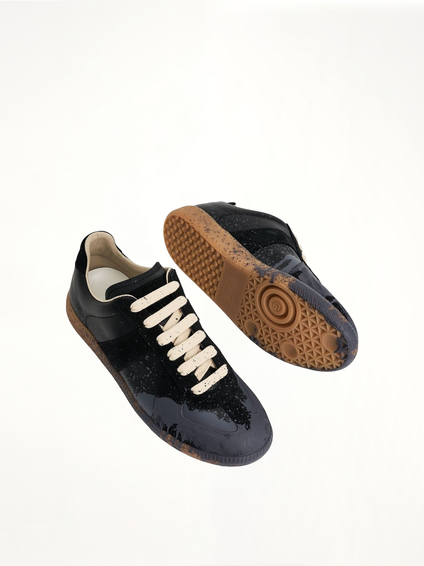 MAISON MARGIELA Replica Paint Splatter Sneaker (Black)