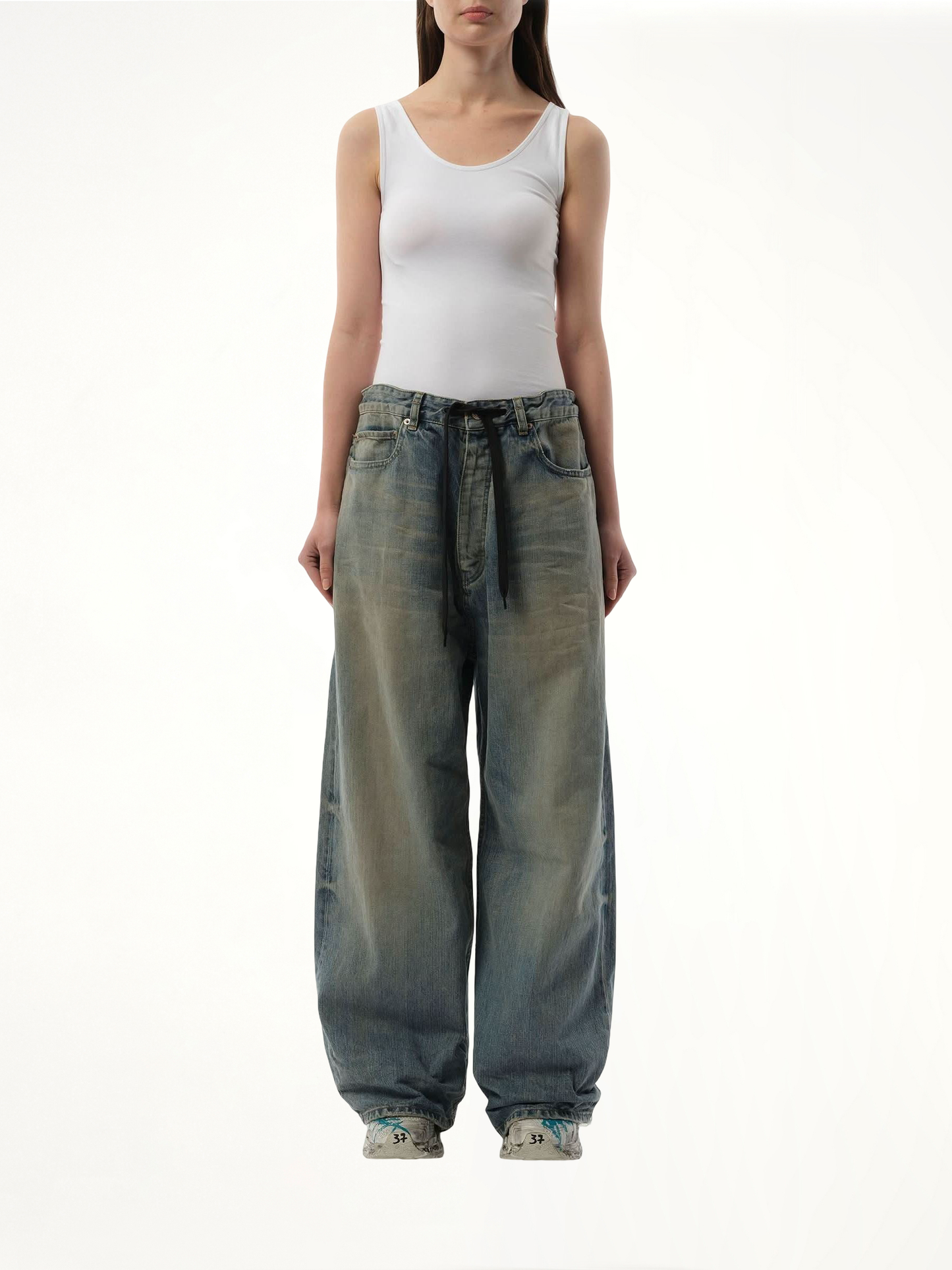 BALENCIAGA Oversized Baggy Jeans (Blue)