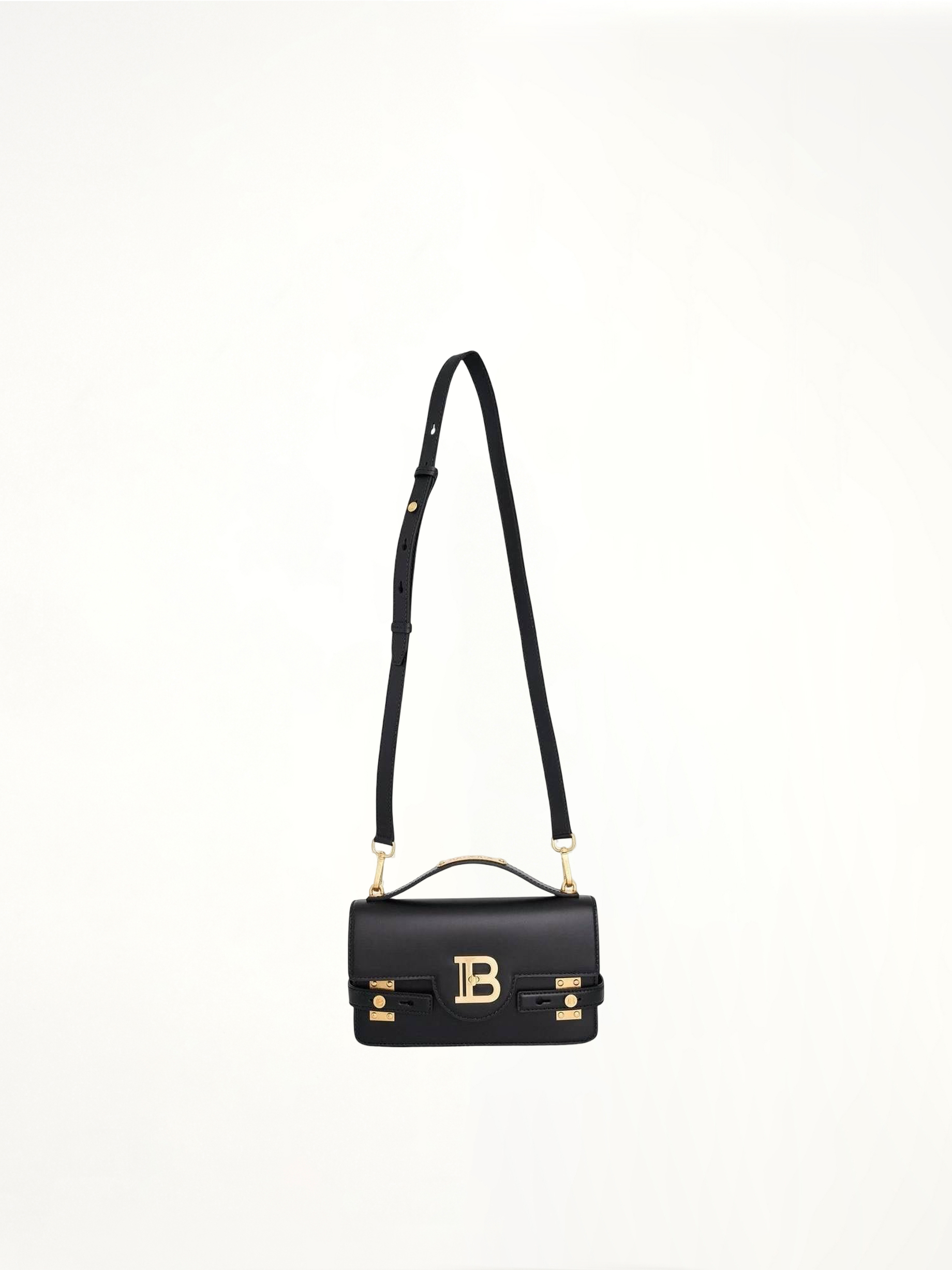 Image of Bags. Productname: BALMAIN B-Buzz Shoulder 24 Bag in BLACK colour by brand - BALMAIN