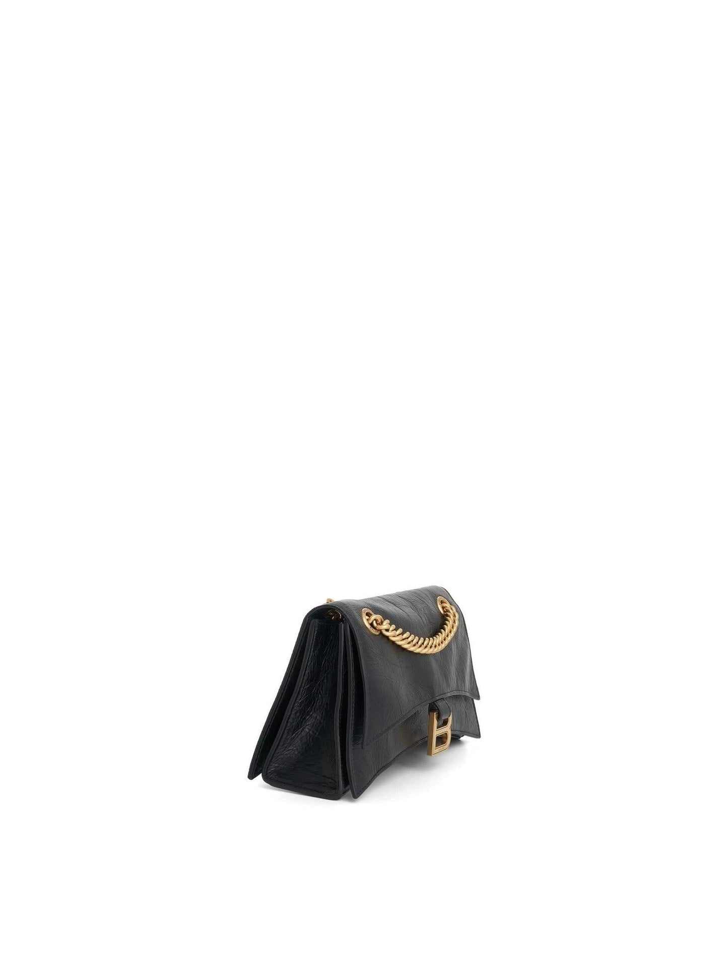 BALENCIAGA Crush Small Chain Bag (Black)
