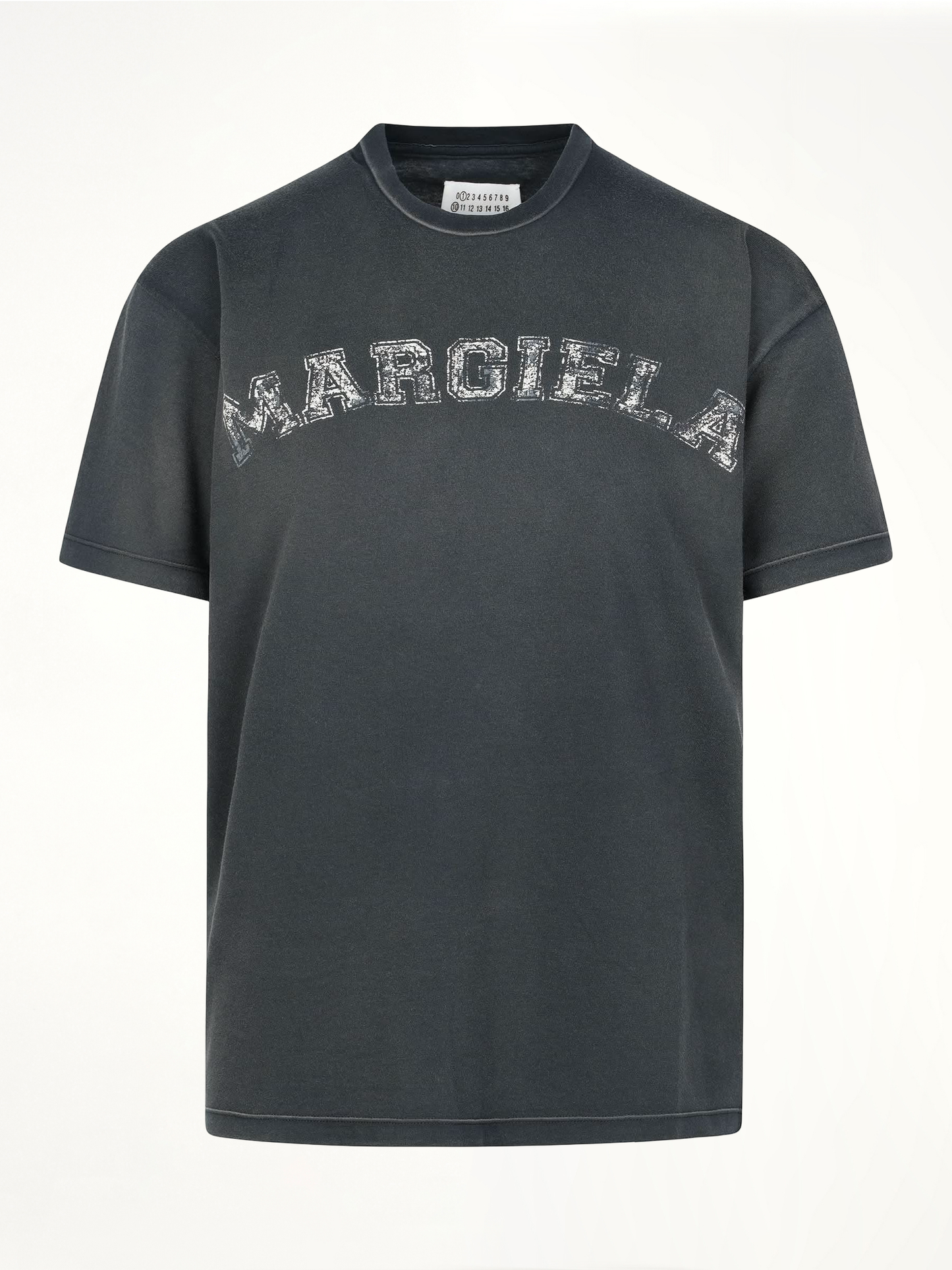 Image of T-Shirts. Product name - Faded Logo Relaxed Fit T-Shirt in Black colour by brand - MAISON MARGIELA