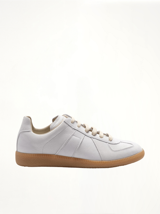 Image of Sneakers. Productname: MAISON MARGIELA Women Replica Leather Sneakers in GREY colour by brand - MAISON MARGIELA