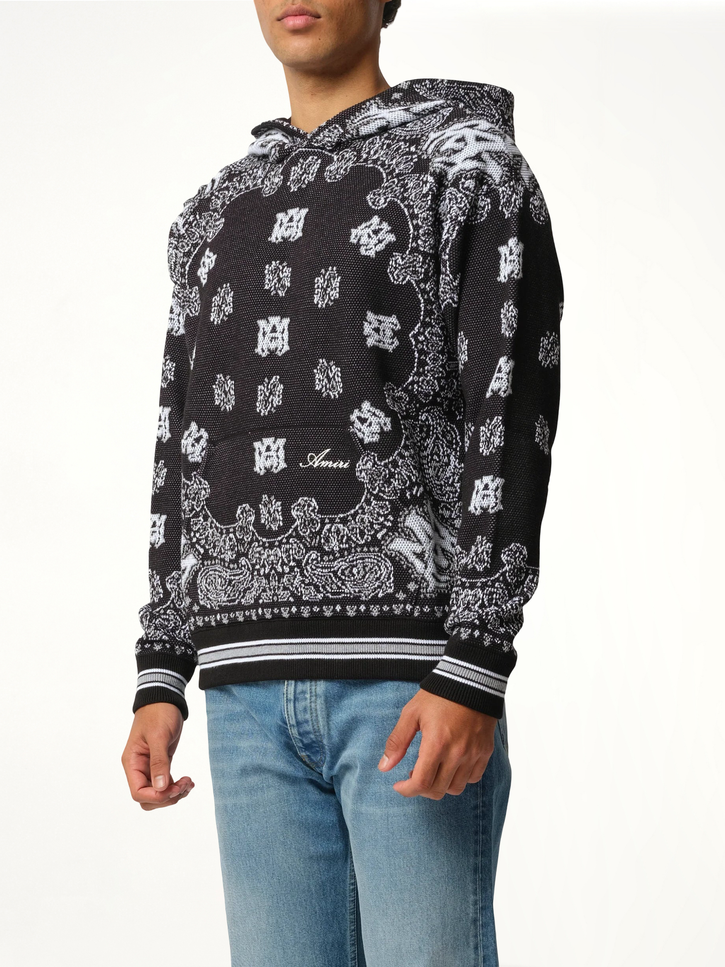 AMIRI Bandana Hoodie (Black)