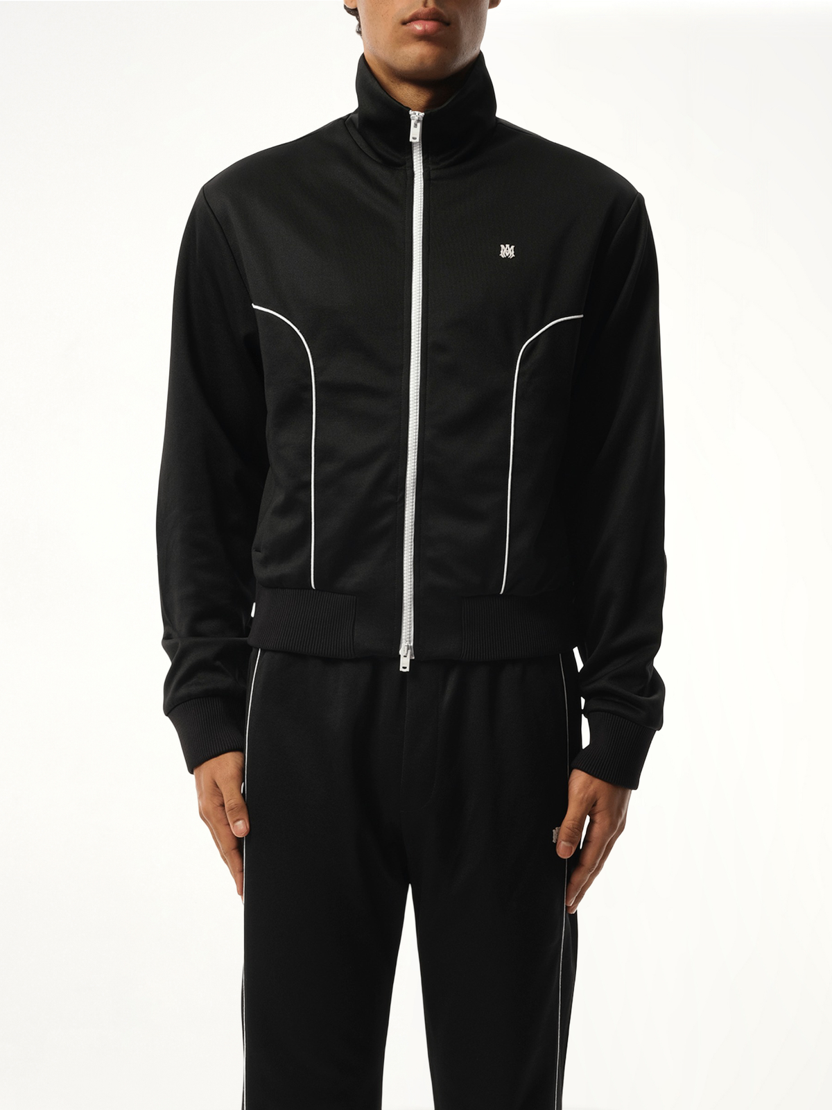 Image of Coats & Jackets. Product name - MA Track Jacket in Black colour by brand - AMIRI