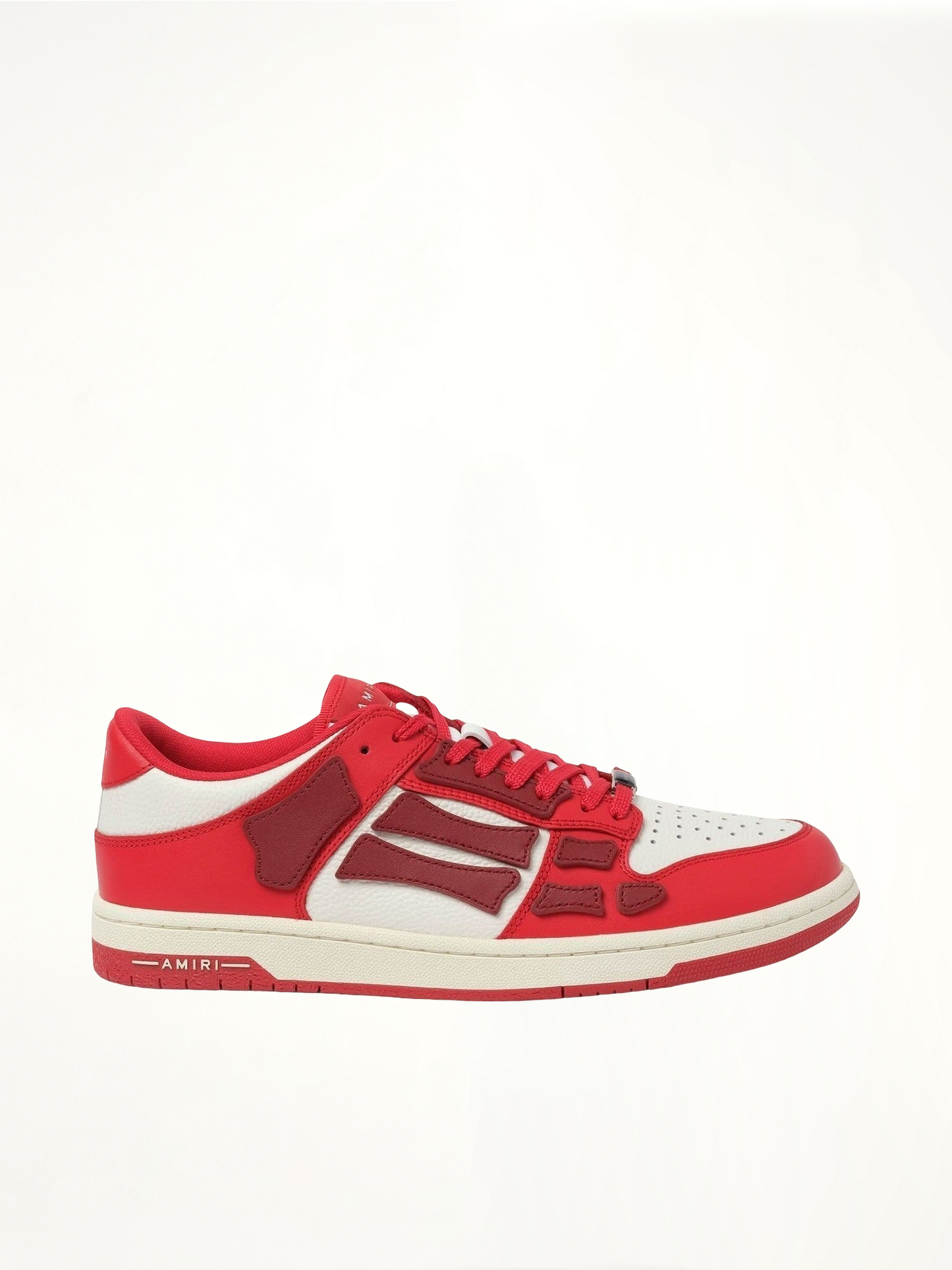 Image of Sneakers. Productname: AMIRI Skeleton Sneaker in RED colour by brand - AMIRI