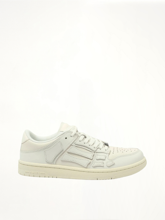 Image of Sneakers. Product name - Skeleton Sneaker in White colour by brand - AMIRI