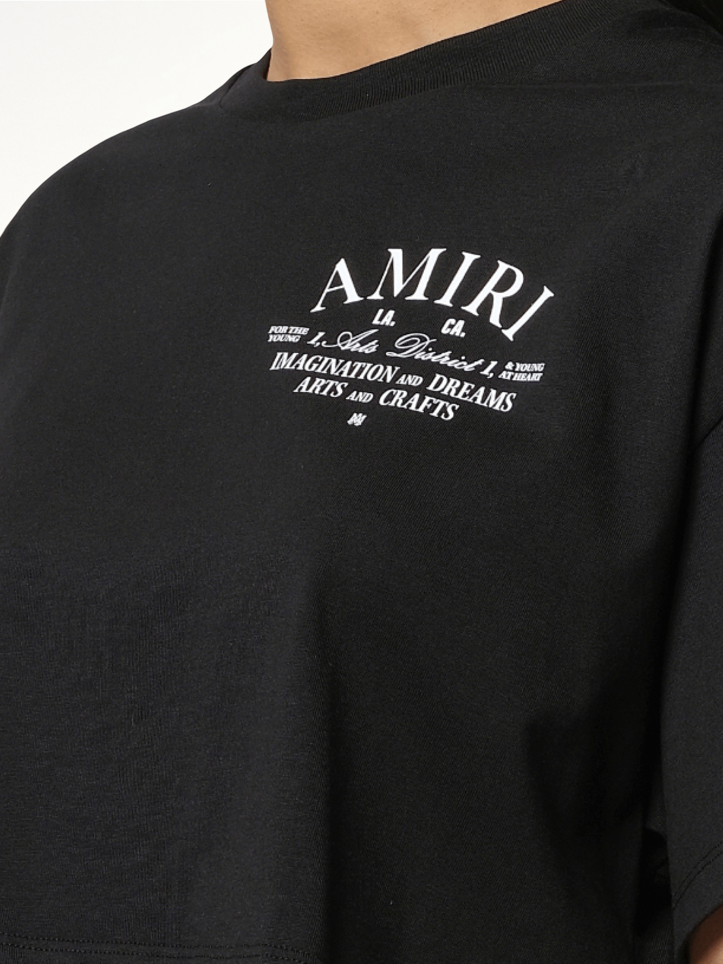 AMIRI Arts District Cropped T-Shirt (Black)