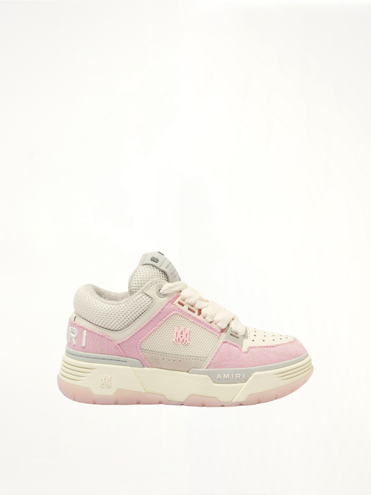 Image of Sneakers. Productname: AMIRI Denim Bandana MA-1 Sneaker in PINK colour by brand - AMIRI