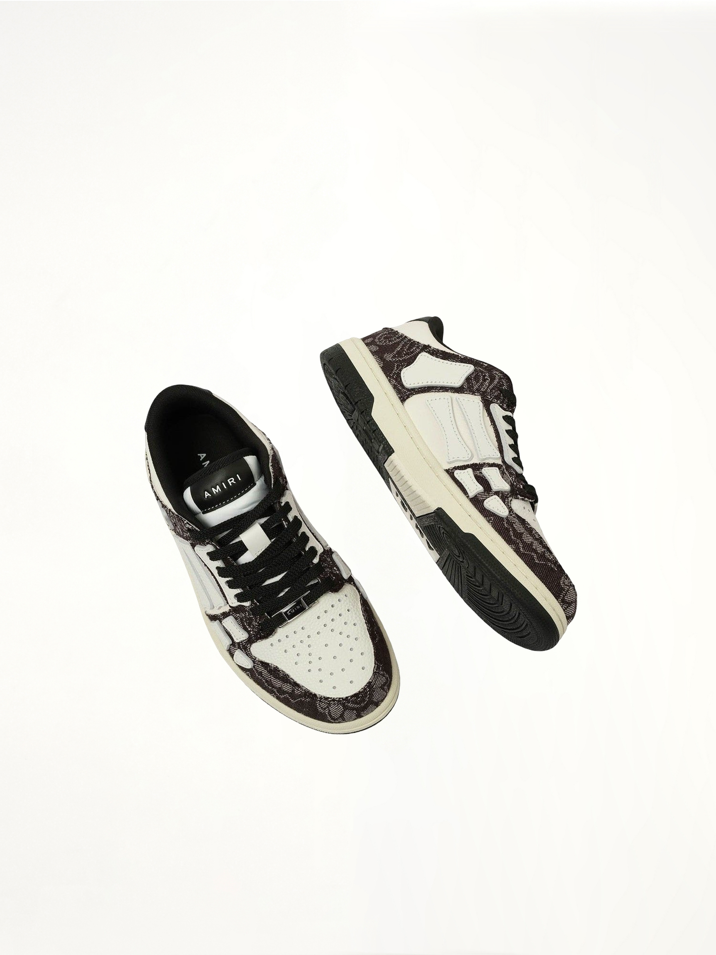 AMIRI Bandana Denim Skeleton Sneaker (Black)