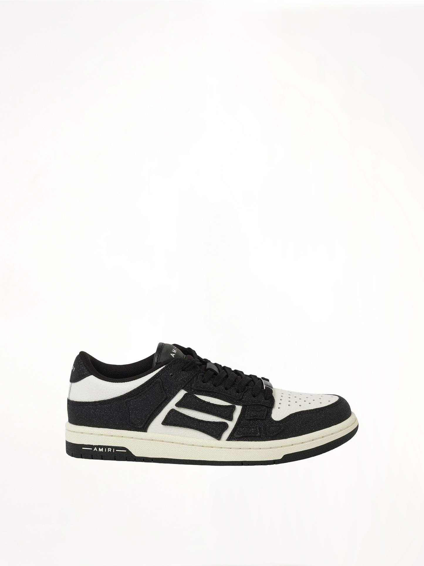 Image of Sneakers. Productname: AMIRI Shimmer Skeleton Sneaker in BLACK colour by brand - AMIRI