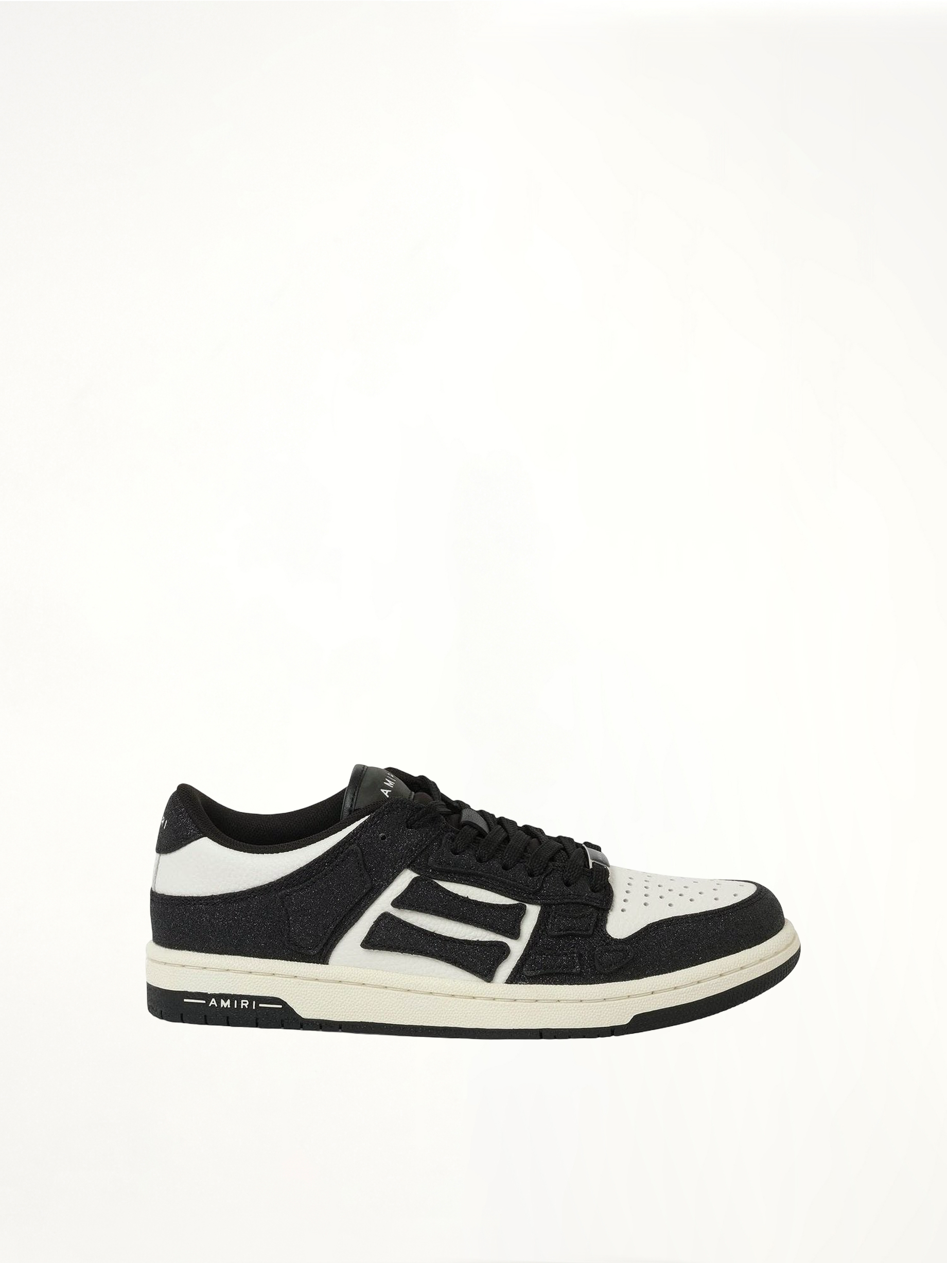 Image of Sneakers. Productname: AMIRI Shimmer Skeleton Sneaker in BLACK colour by brand - AMIRI