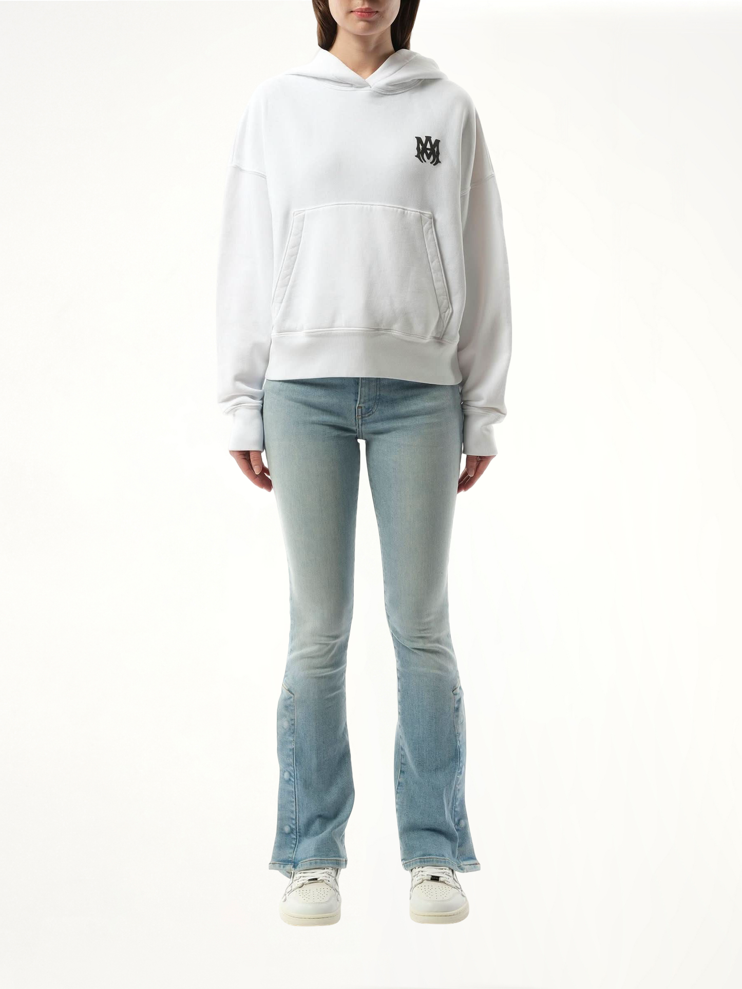 AMIRI MA Core Logo Hoodie (White)