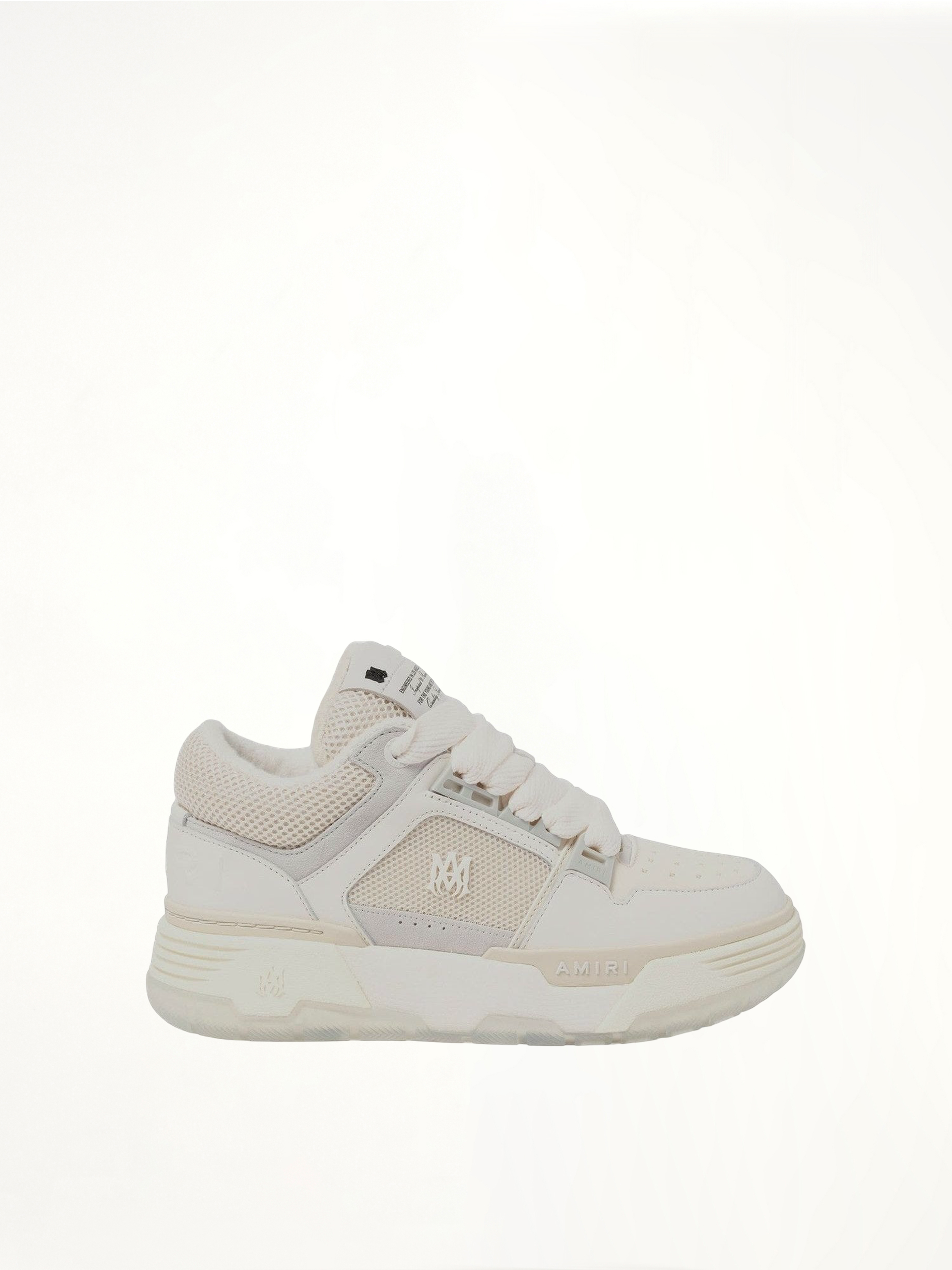 Image of Sneakers. Product name - MA-1 Sneaker in White colour by brand - AMIRI