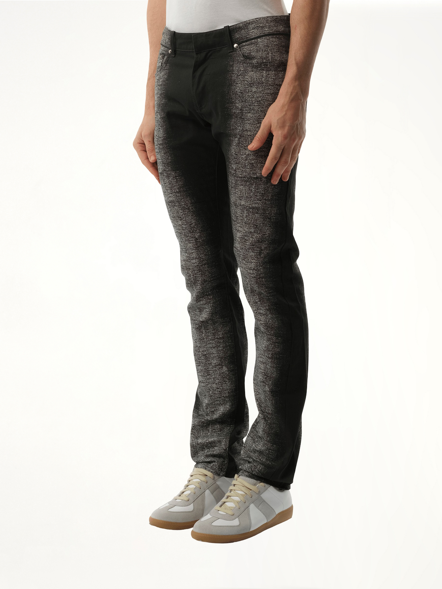 BALENCIAGA Denim Imprime Jeans (Black)