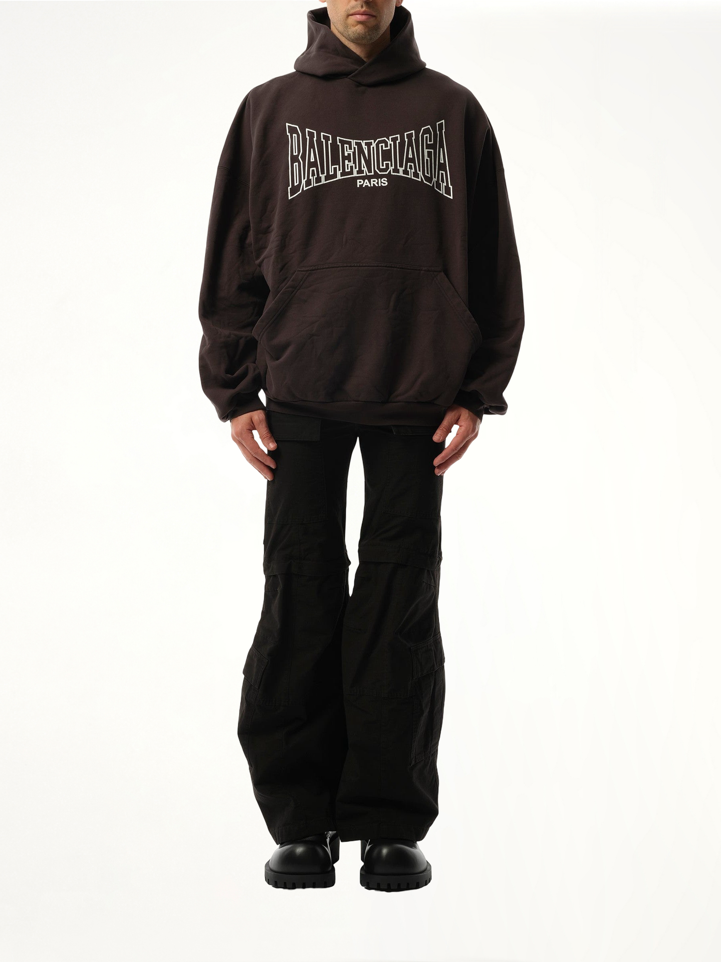BALENCIAGA Balenciaga Boxing Large Fit Hoodie (Black)