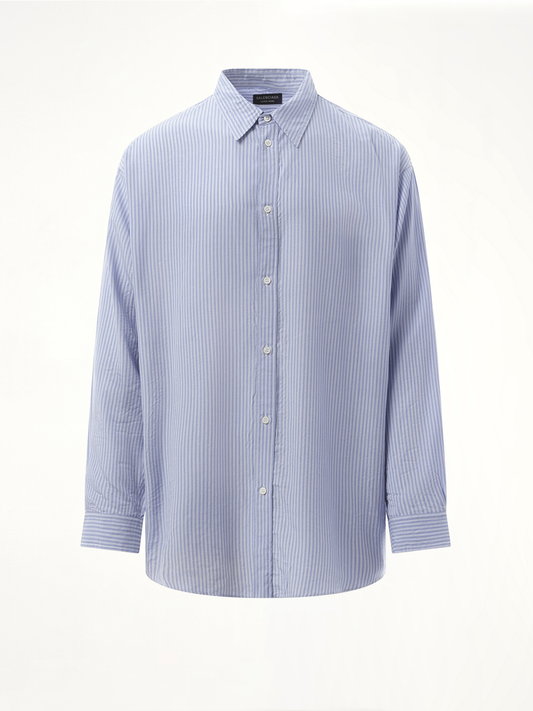 BALENCIAGA Fluid Stripe Shirt (Blue)