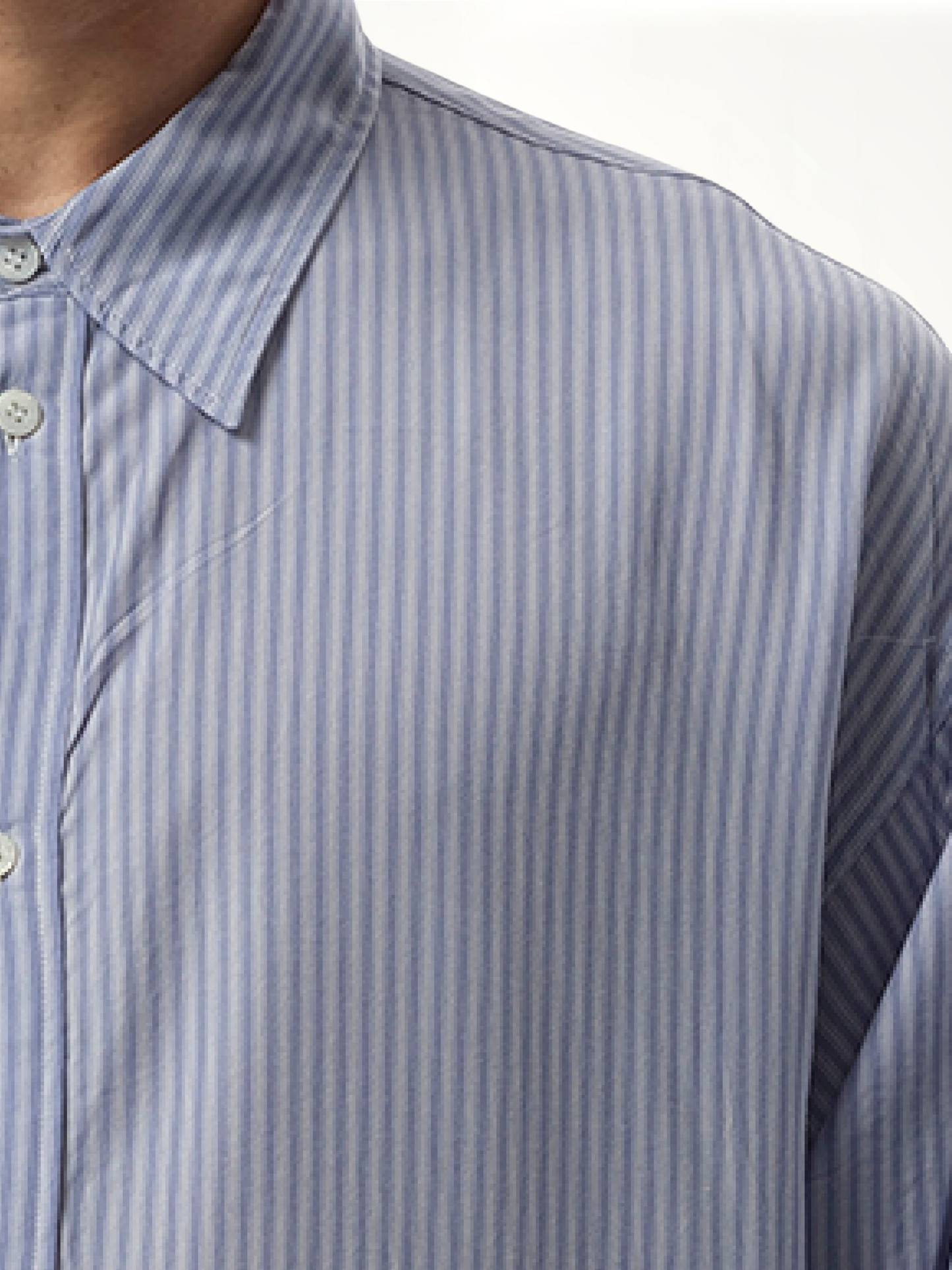 BALENCIAGA Fluid Stripe Shirt (Blue)