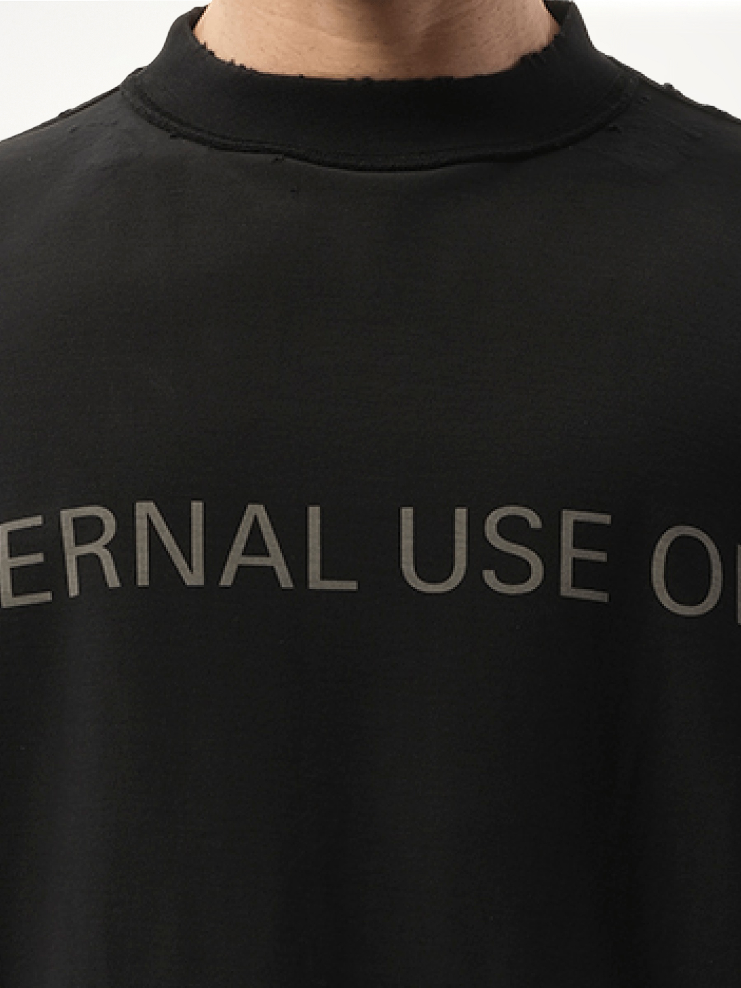 BALENCIAGA Internal Use Only Inside Out Oversized T-Shirt (Black)