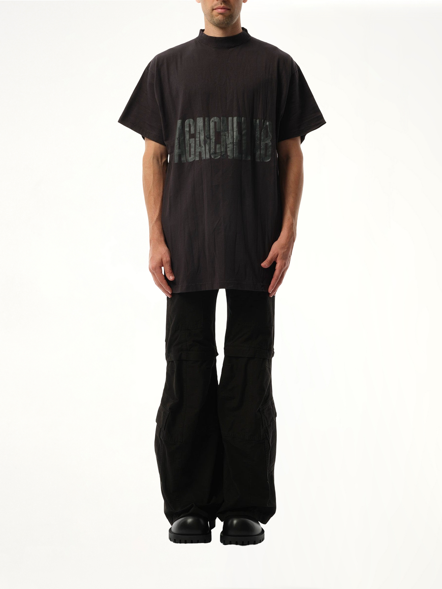BALENCIAGA AGAICNELAB Oversized T-Shirt (Black)