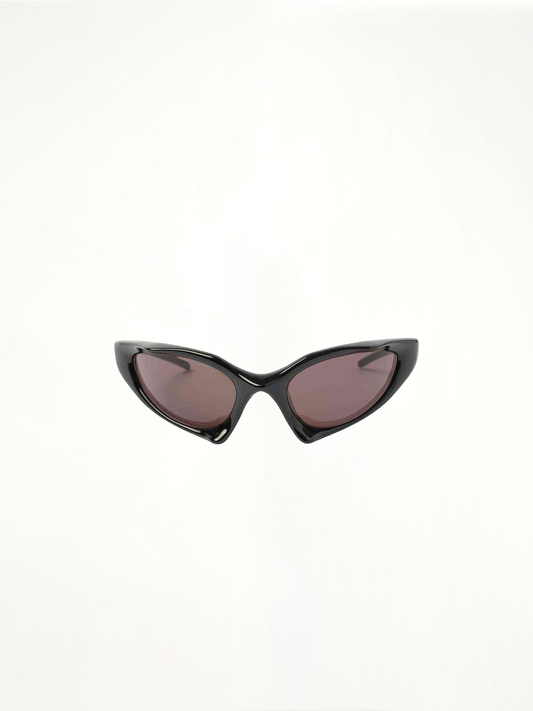 Image of Sunglasses. Productname: BALENCIAGA Runner Cat Sunglasses in Black colour by brand - BALENCIAGA