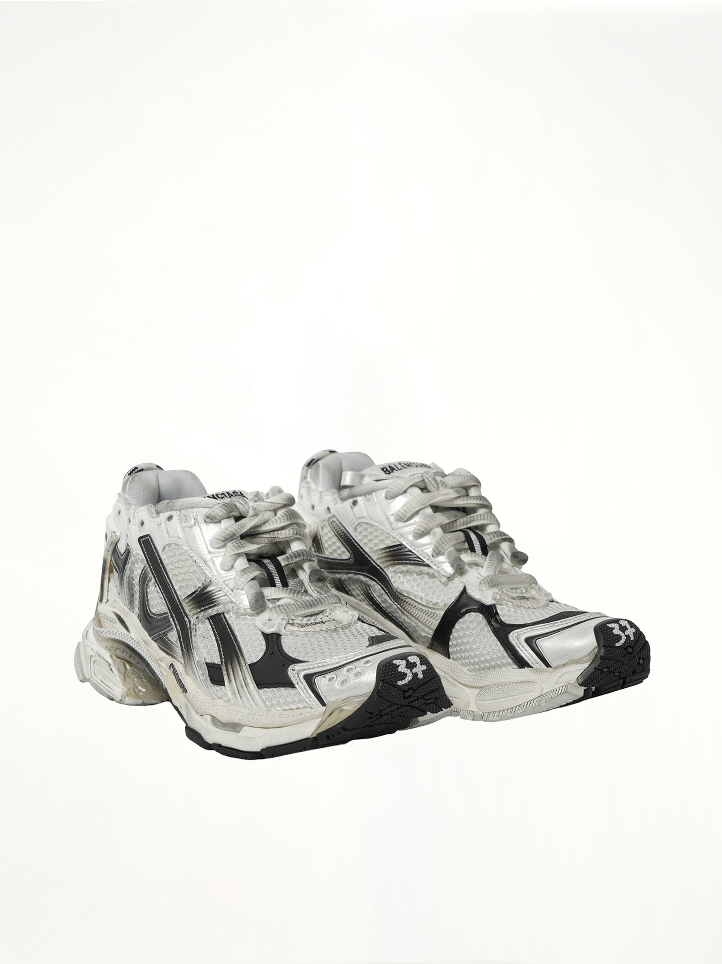 BALENCIAGA Runner Gradient Sneaker (White)