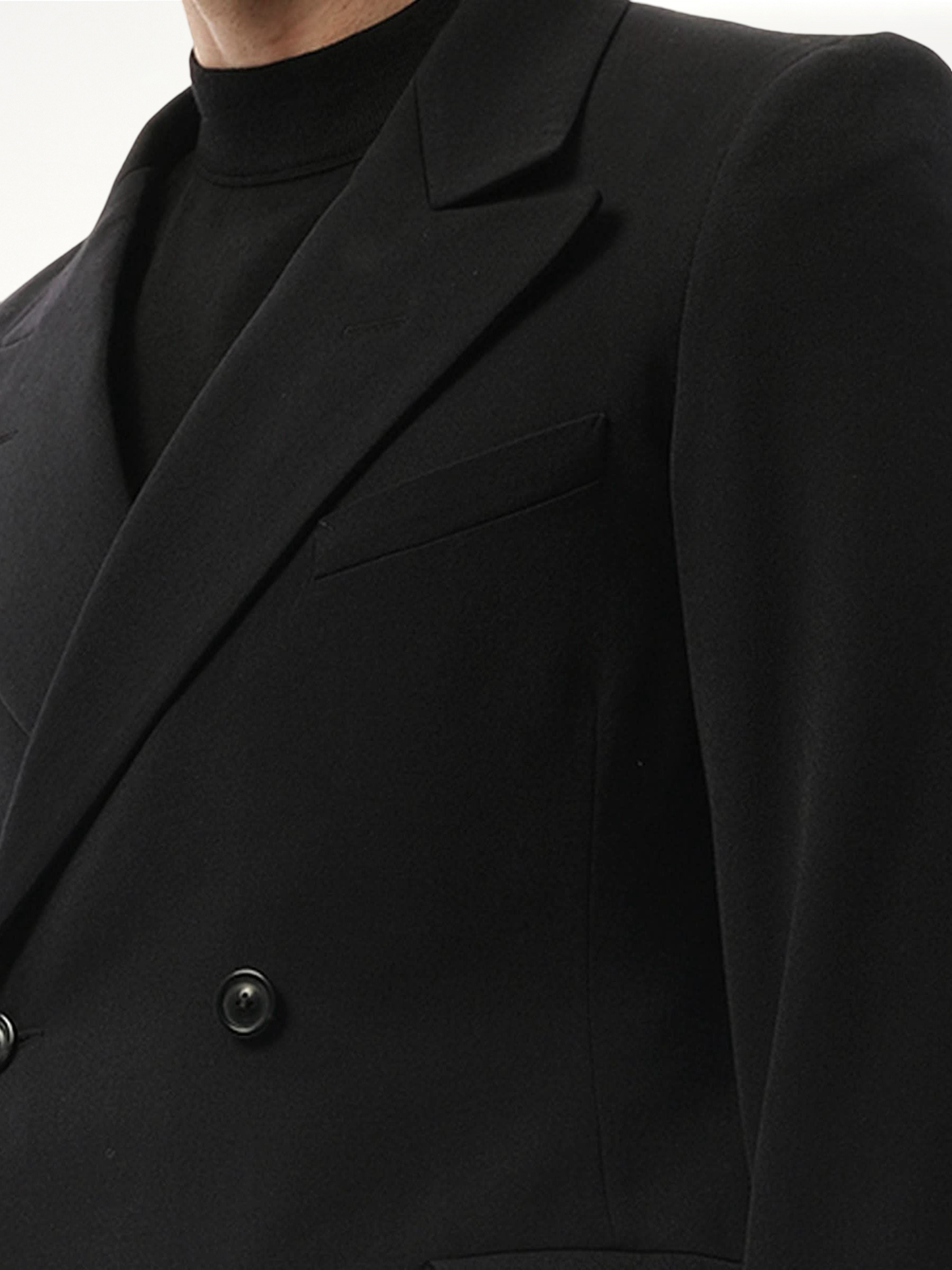 MAISON MARGIELA Wool Barathea Suit Jacket (Black)