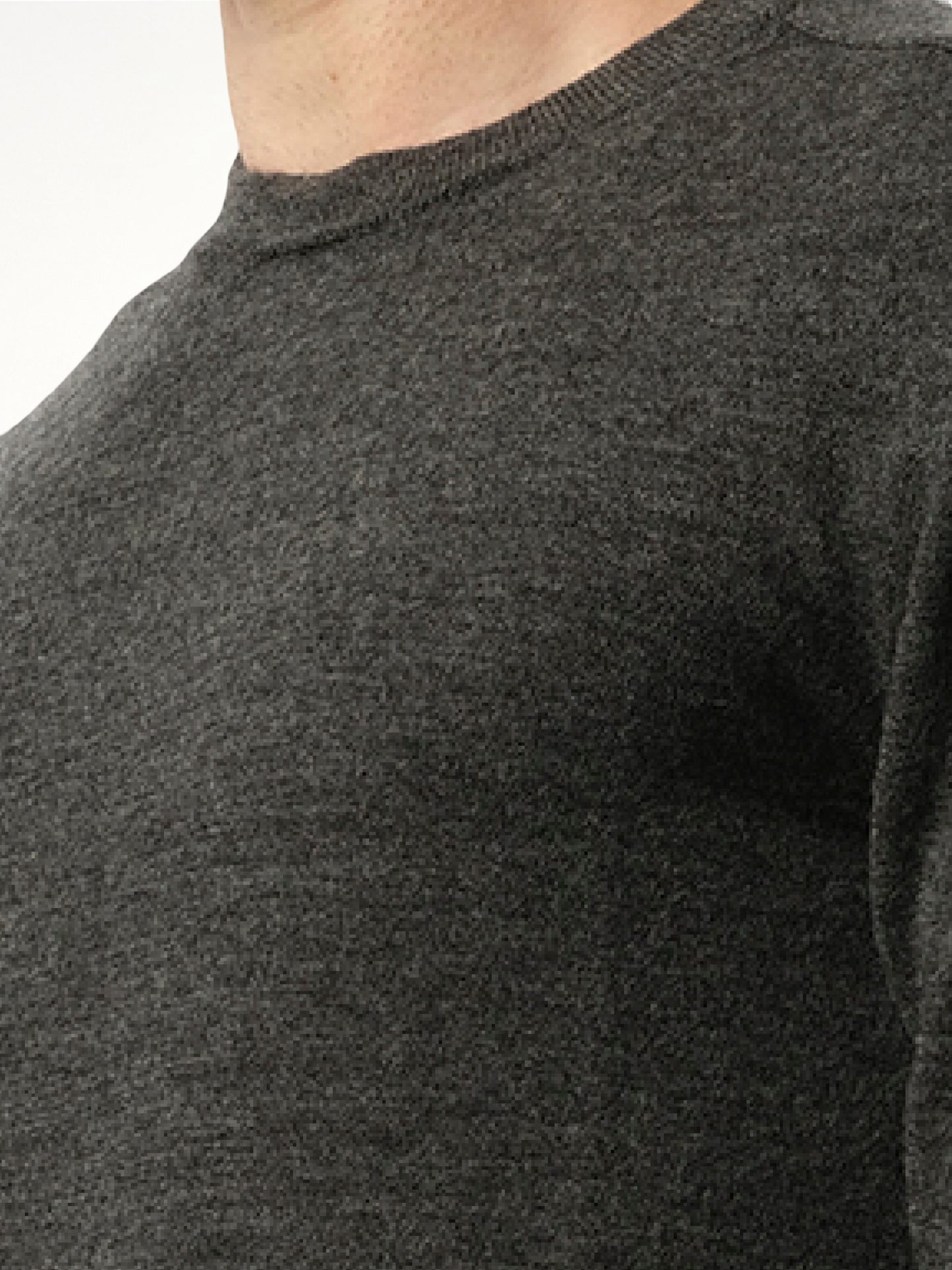 MAISON MARGIELA Elbow Patch Knit Sweater (Charcoal)