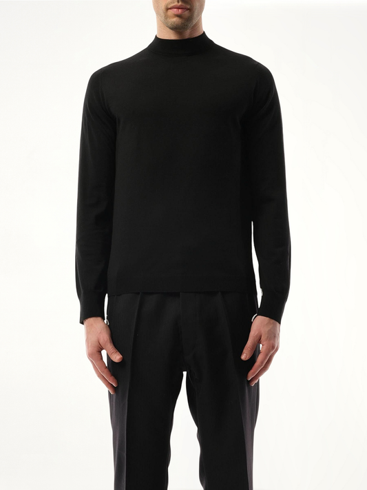 Image of a model wearing Outerwear. Product name - Work in Black colour by brand - MAISON MARGIELA
