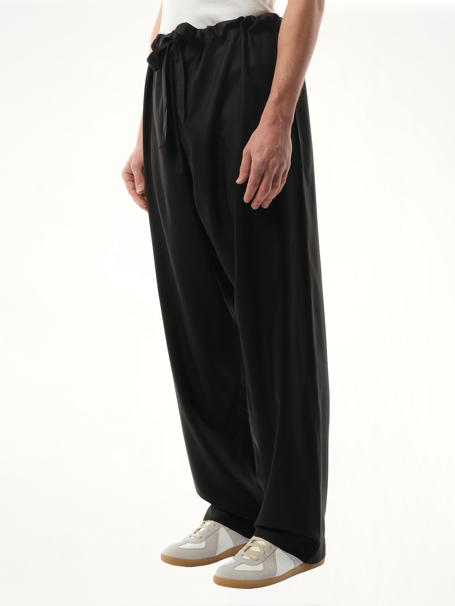 MAISON MARGIELA Silk Popeline Pants (Black)