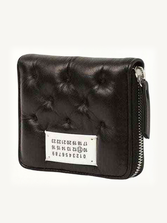 MAISON MARGIELA Wallet Compact Zip Around Wallet (Black)