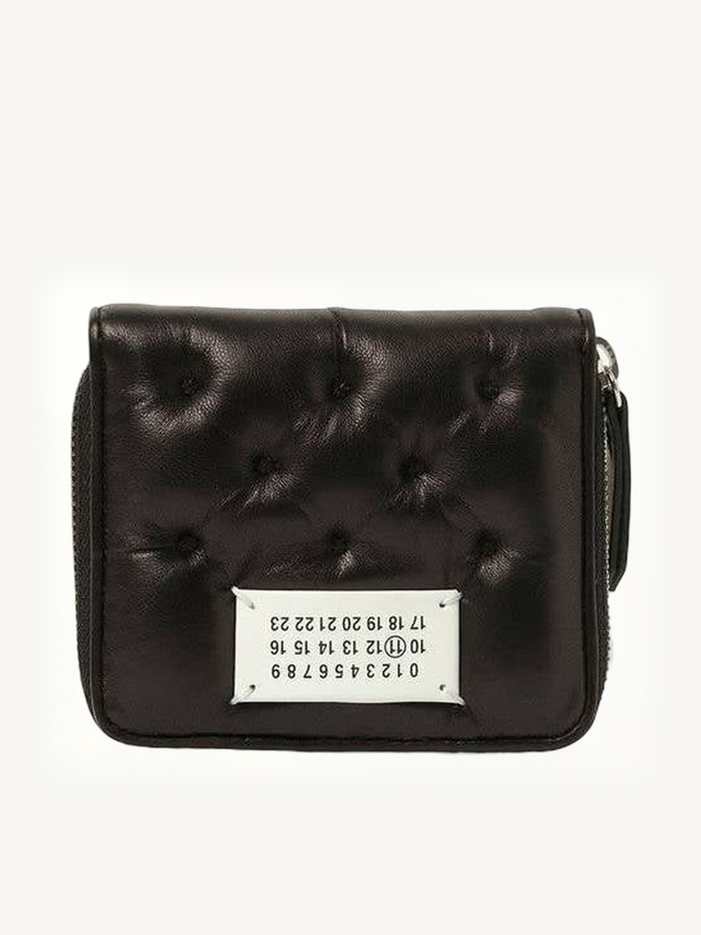 MAISON MARGIELA Wallet Compact Zip Around Wallet (Black)