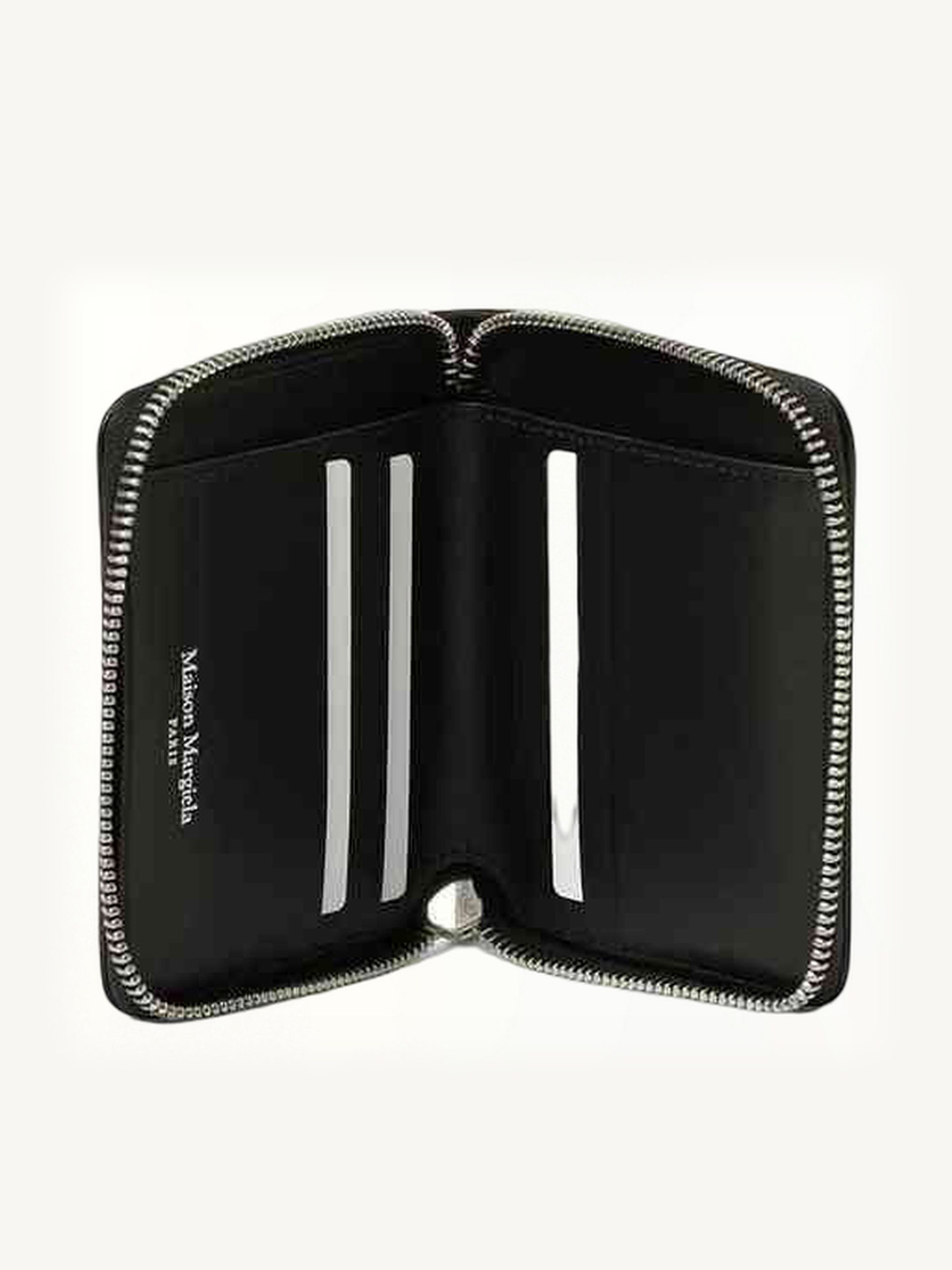 MAISON MARGIELA Wallet Compact Zip Around Wallet (Black)