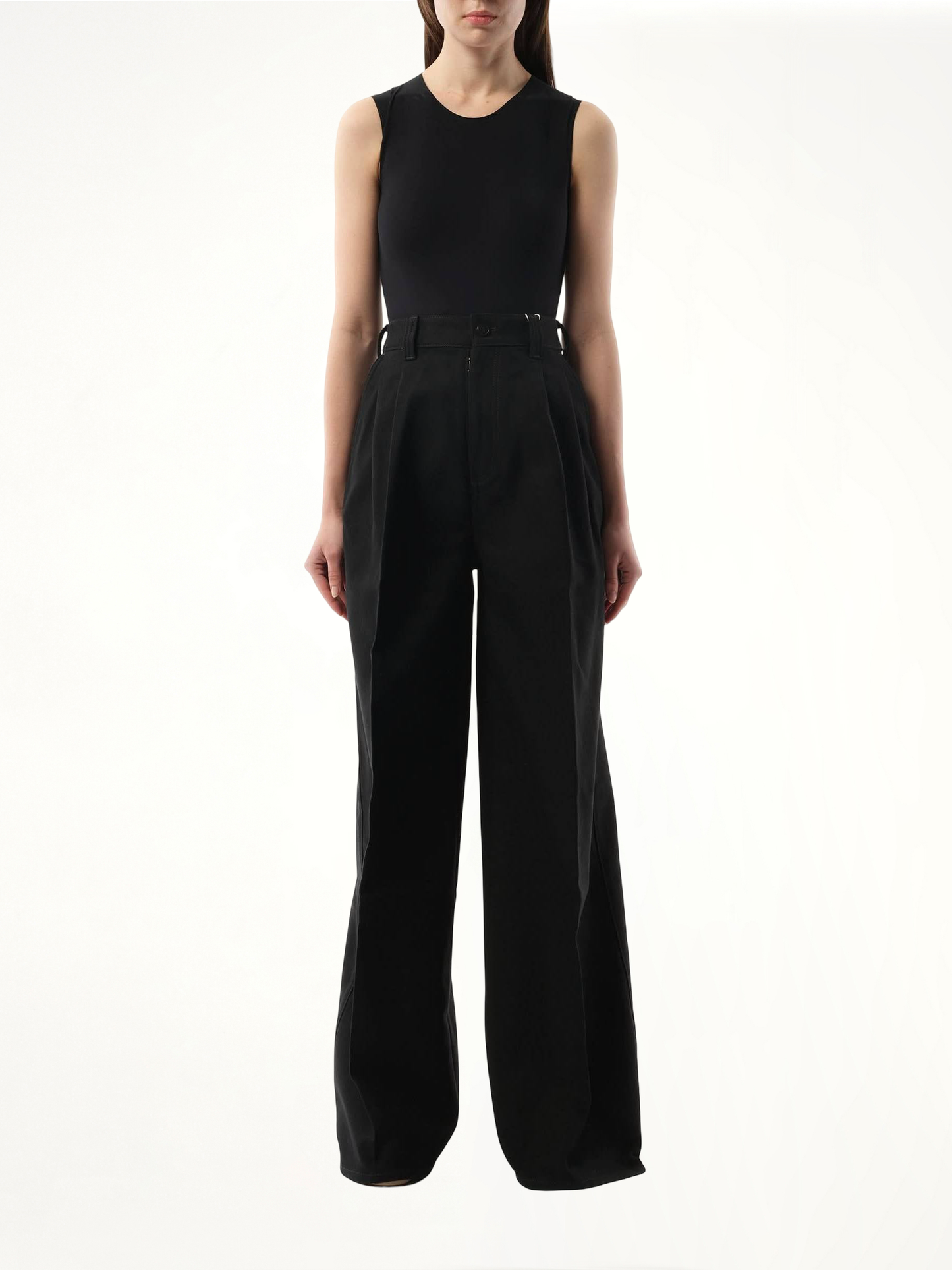 MAISON MARGIELA Heavy Cotton Wide Pants (Black)