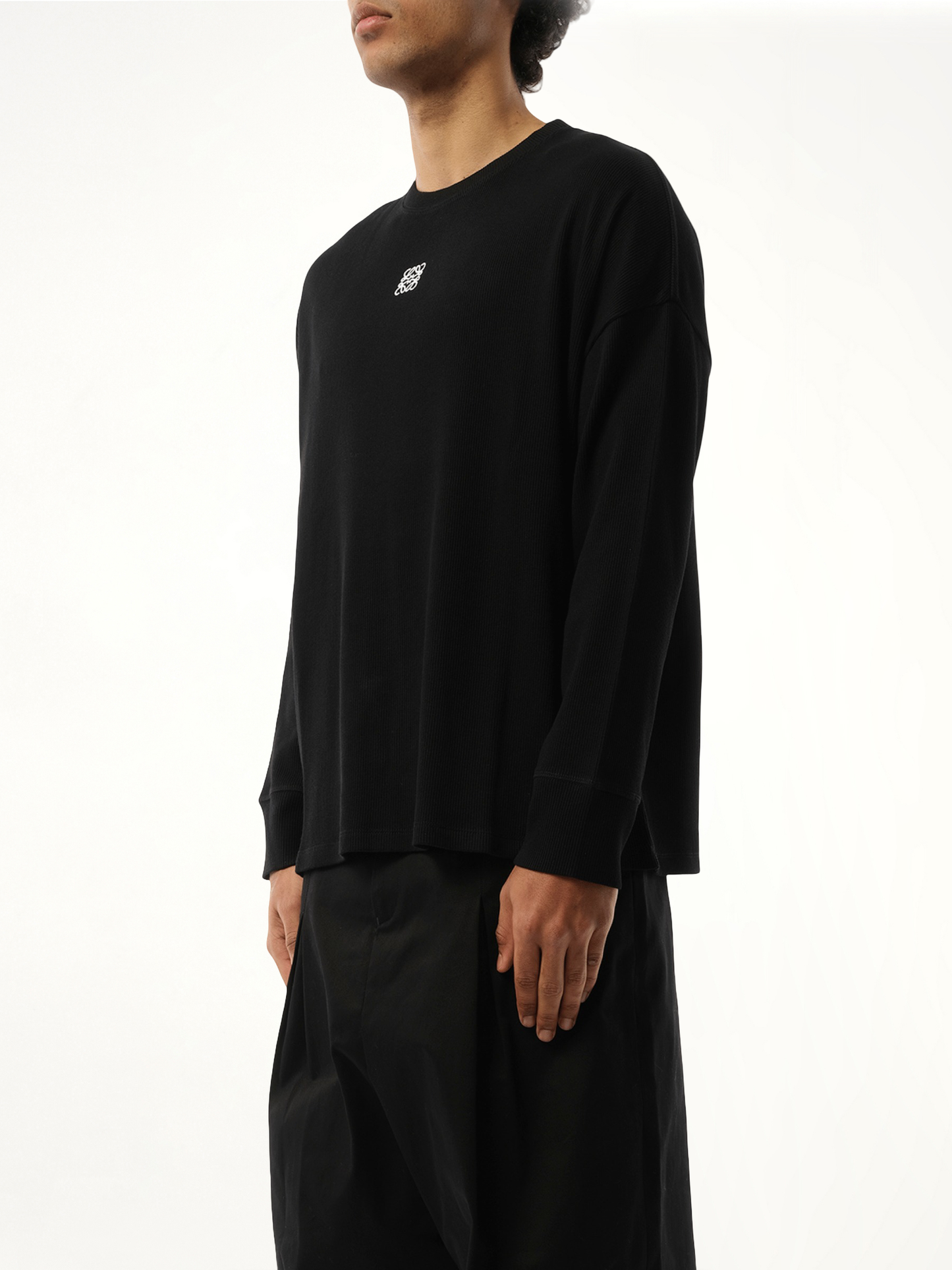 LOEWE Long Sleeve Anagram T-Shirt (Black)