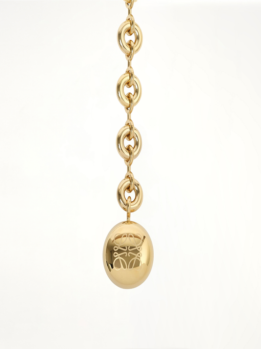 Image of Belts. Product name - Donut Chain Belt in Gold colour by brand - LOEWE