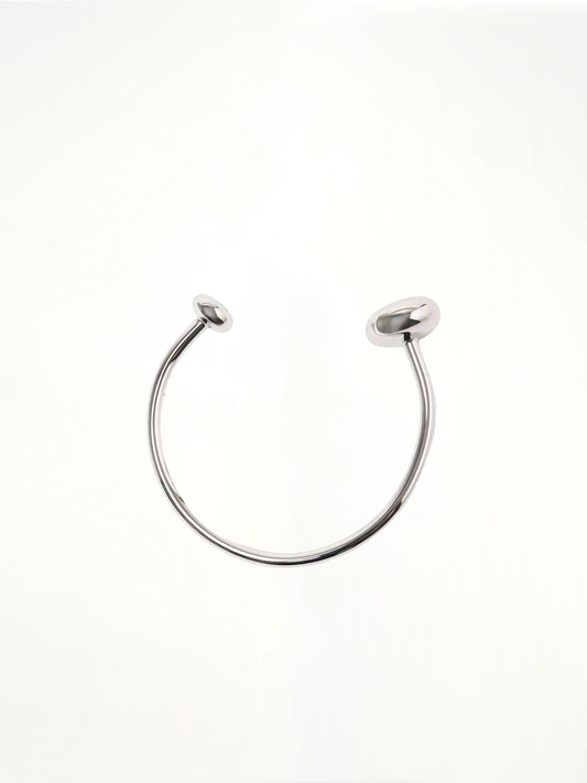 LOEWE Anagram Pebble Cuff (Silver)